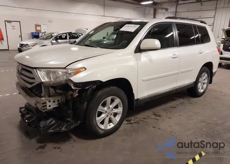 2013 Toyota Highlander Se V6 из США, поврежденный, VIN 5TDBK3EH2DS177803